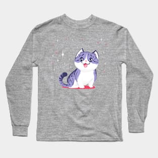 Kitty is excited to see you Long Sleeve T-Shirt